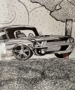 Mustang in the hill