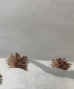 riet in sneeuwlandschap